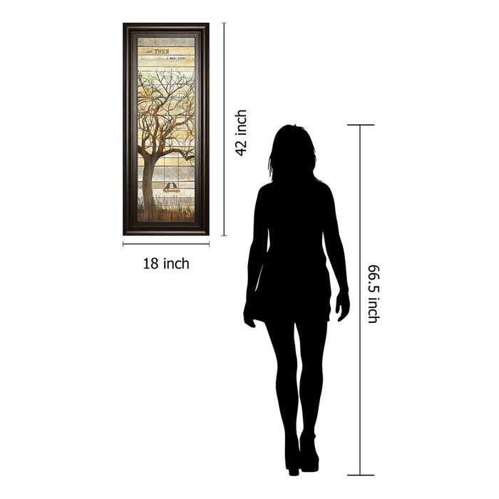 Classy Living And Then I Met You Wall Art 18"x42", Dark Chocolate Frame