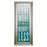 Classy Living Love More Worry Less Wall Art 18"x42", Silver Serenity Frame
