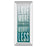 Classy Living Love More Worry Less Wall Art 18"x42", Mirrored Frame