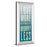 Classy Living Love More Worry Less Wall Art 18"x42", Mirrored Frame