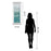 Classy Living Love More Worry Less Wall Art 18"x42", Mirrored Frame