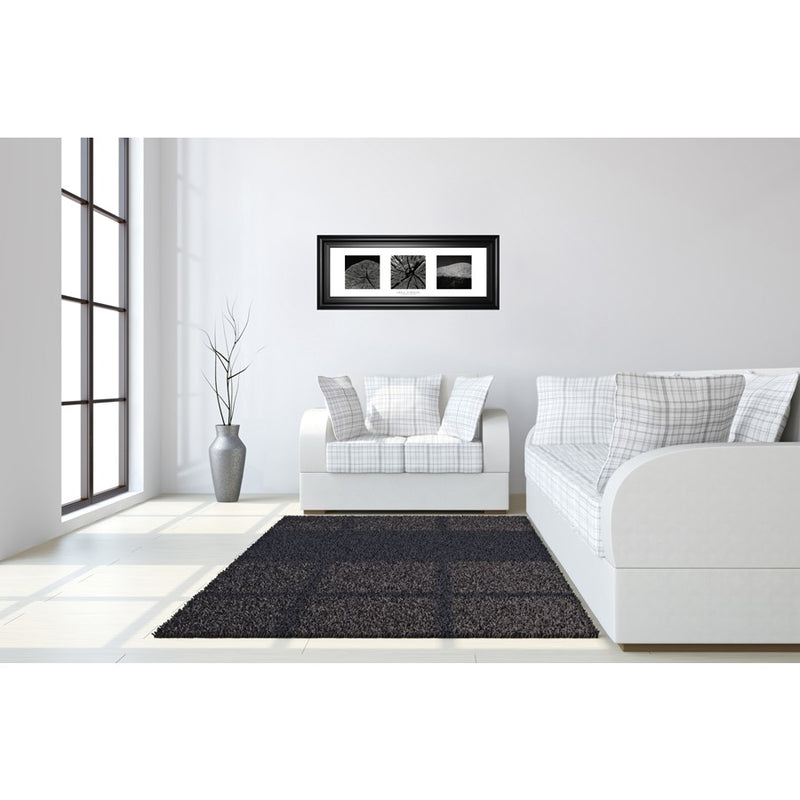 Classy Living Nature's Textures Wall Art 42"x18", Black Frame