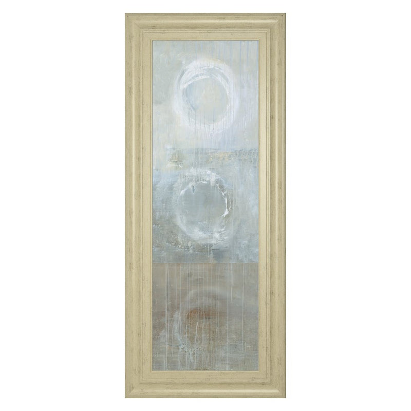 Classy Living Serene Circles Wall Art 18"x42", Ivory Bliss Frame