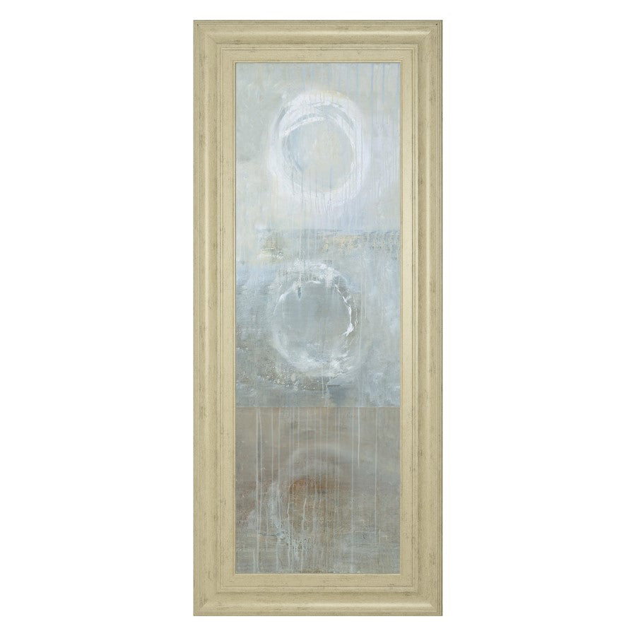 Classy Living Serene Circles Wall Art 18"x42", Ivory Bliss Frame
