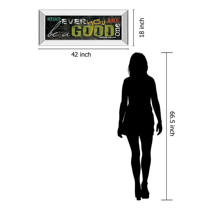 Classy Living Good One Wall Art 42"x18", Mirrored Frame