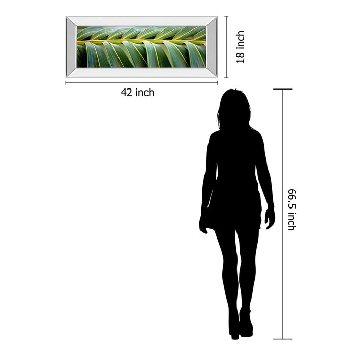Classy Living Palm Harmony Wall Art 42"x18", Mirrored Frame