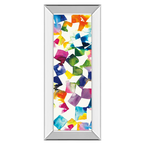 Classy Living Vibrant Cubes II Wall Art 18"x42", Mirrored Frame - 1637MF