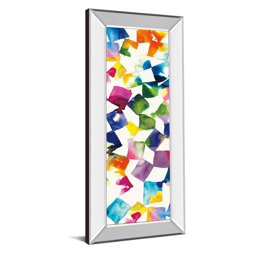 Classy Living Vibrant Cubes II Wall Art 18"x42", Mirrored Frame