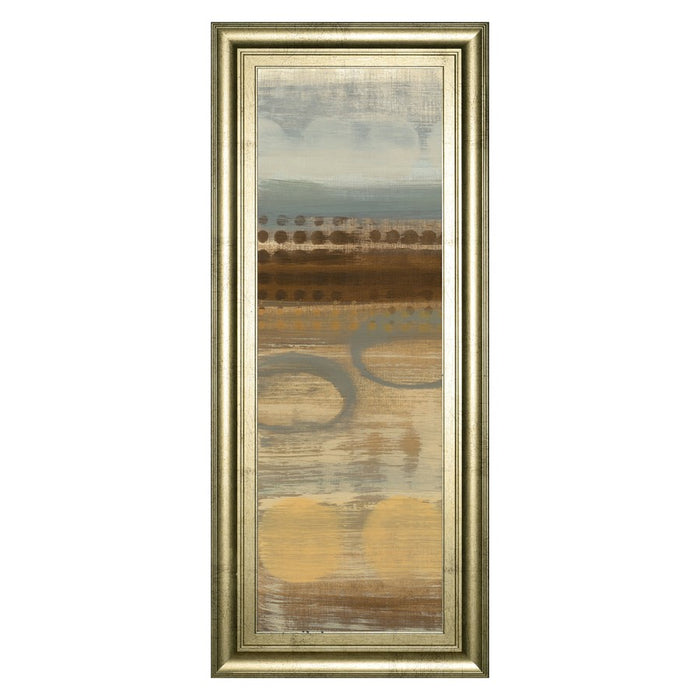 Classy Living Serene Movement Wall Art 18"x42", Crisp Chardonnay Frame