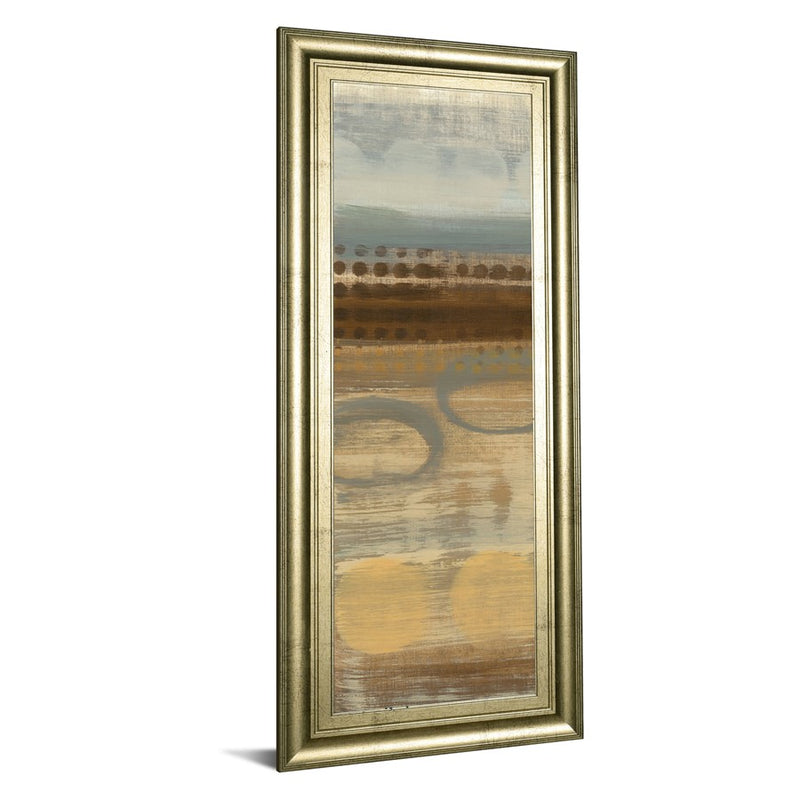 Classy Living Serene Movement Wall Art 18"x42", Crisp Chardonnay Frame