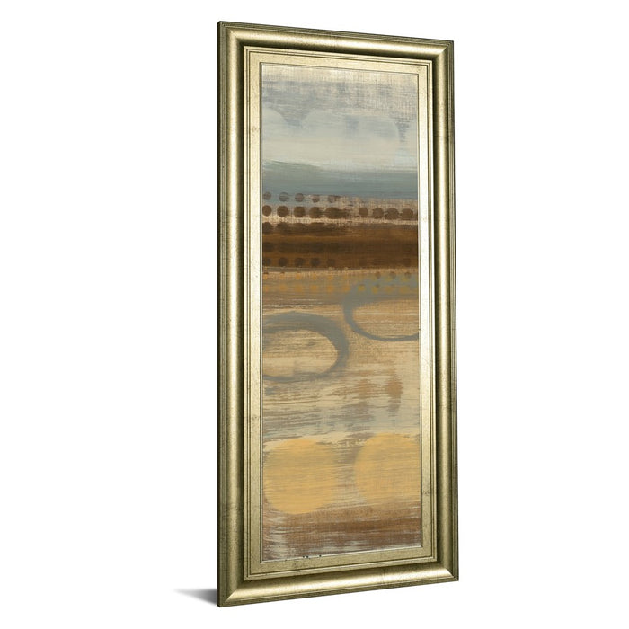Classy Living Serene Movement Wall Art 18"x42", Crisp Chardonnay Frame