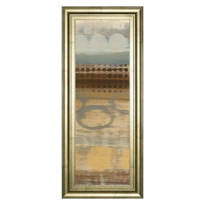 Classy Living Movement Panel II Wall Art 18"x42", Crisp Chardonnay Frame