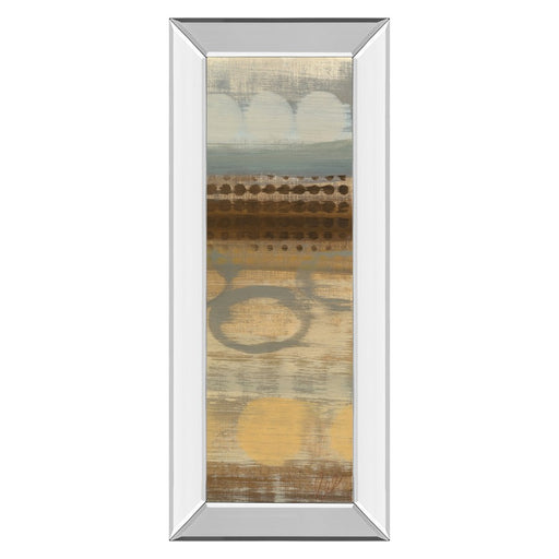 Classy Living Movement Panel II Wall Art 18"x42", Mirrored Frame