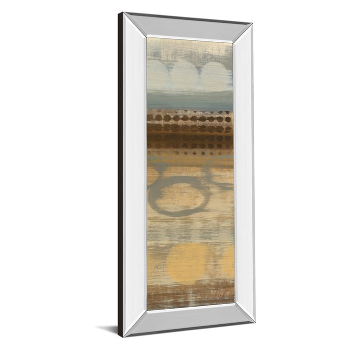 Classy Living Movement Panel II Wall Art 18"x42", Mirrored Frame