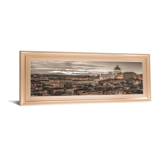Classy Living Roman Twilight Wall Art 42"x18", Rose Gold Romance Frame