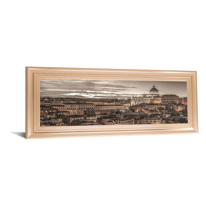 Classy Living Roman Twilight Wall Art 42"x18", Rose Gold Romance Frame