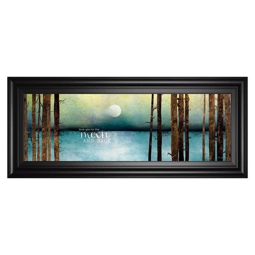 Classy Living Moonlit Forest Wall Art 42"x18", Midnight Aura Frame