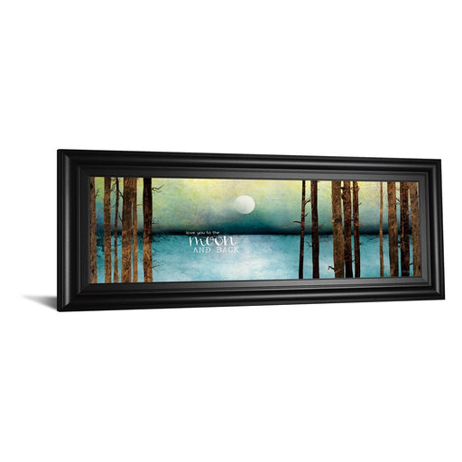 Classy Living Moonlit Forest Wall Art 42"x18", Midnight Aura Frame