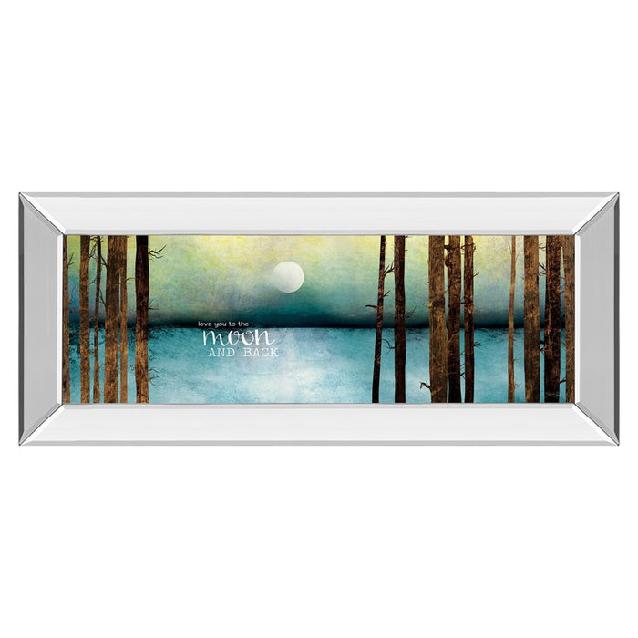 Classy Living Moonlit Forest Wall Art 42"x18", Mirrored Frame