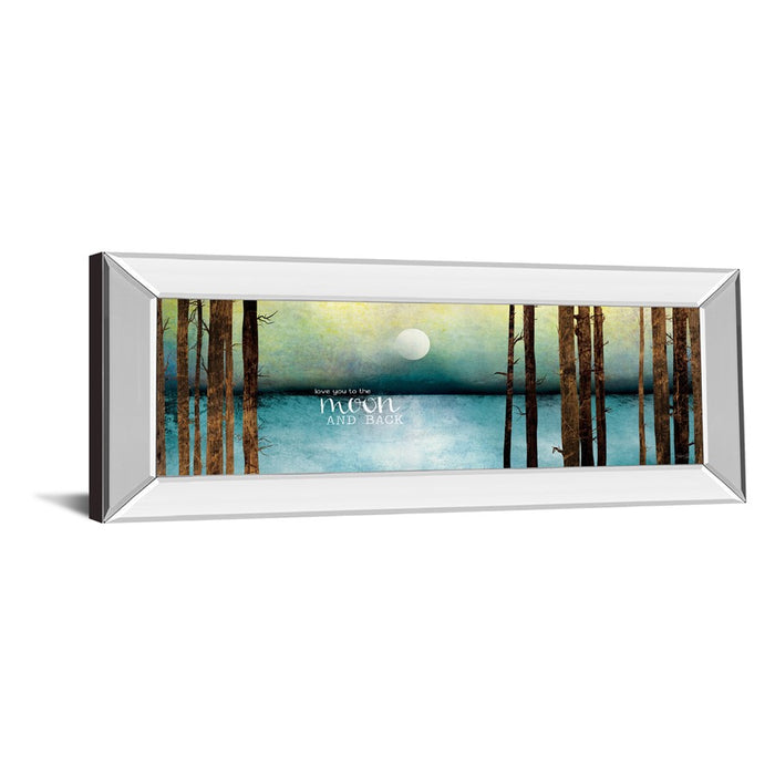 Classy Living Moonlit Forest Wall Art 42"x18", Mirrored Frame