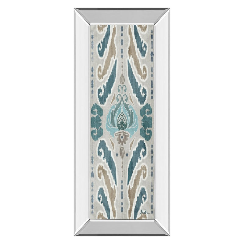 Classy Living Flourish Pattern Wall Art 18"x42", Mirrored Frame