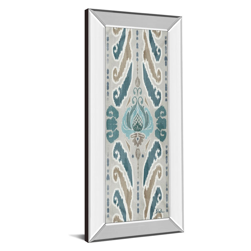 Classy Living Flourish Pattern Wall Art 18"x42", Mirrored Frame