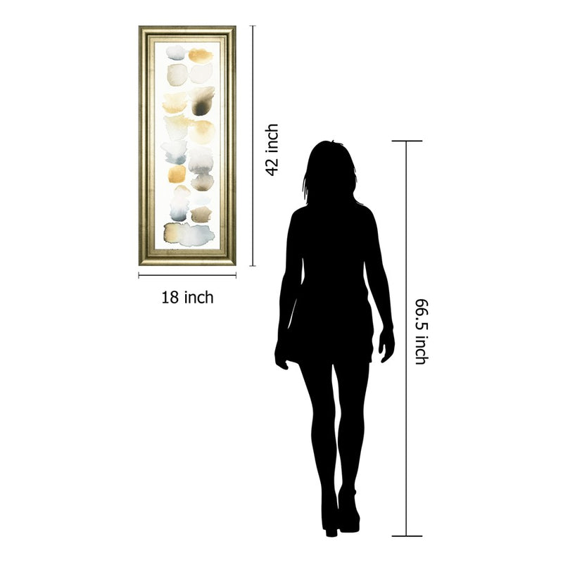 Classy Living Serene Swatch Panel Wall Art 18"x42", GiIded Radiance Frame