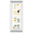 Classy Living Serene Swatch Panel Wall Art 18"x42", Mirrored Frame