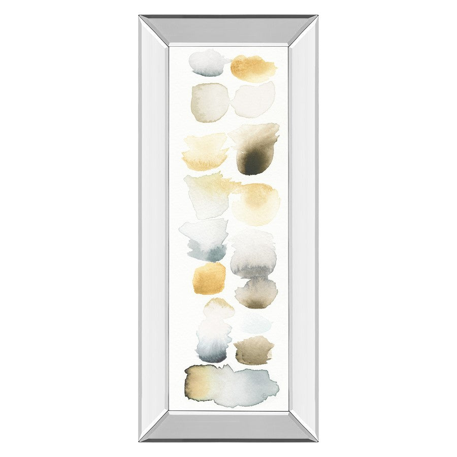 Classy Living Serene Swatch Panel Wall Art 18"x42", Mirrored Frame