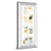 Classy Living Serene Swatch Panel Wall Art 18"x42", Mirrored Frame