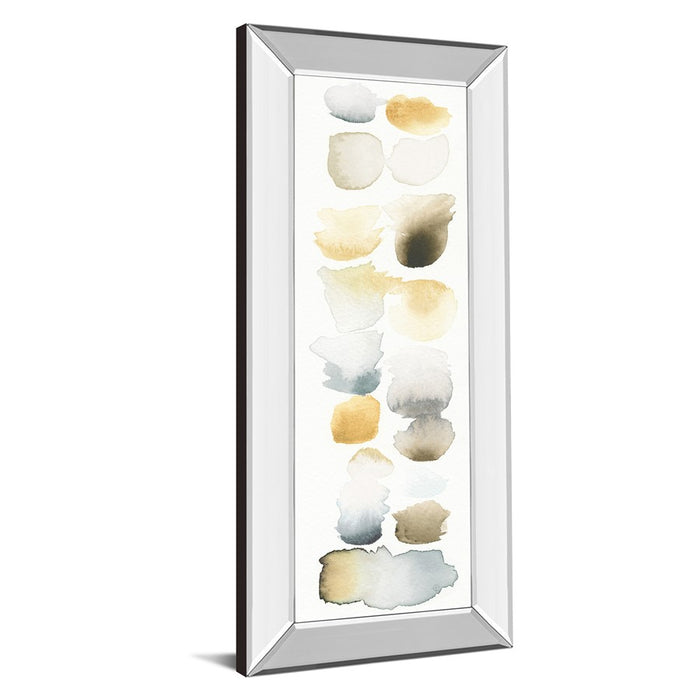Classy Living Serene Swatch Panel Wall Art 18"x42", Mirrored Frame