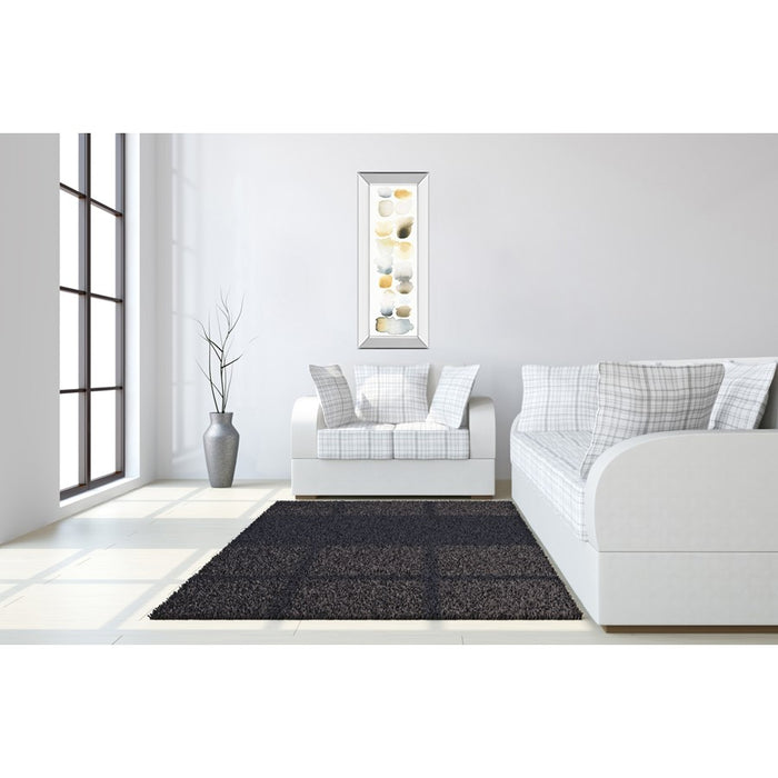 Classy Living Serene Swatch Panel Wall Art 18"x42", Mirrored Frame