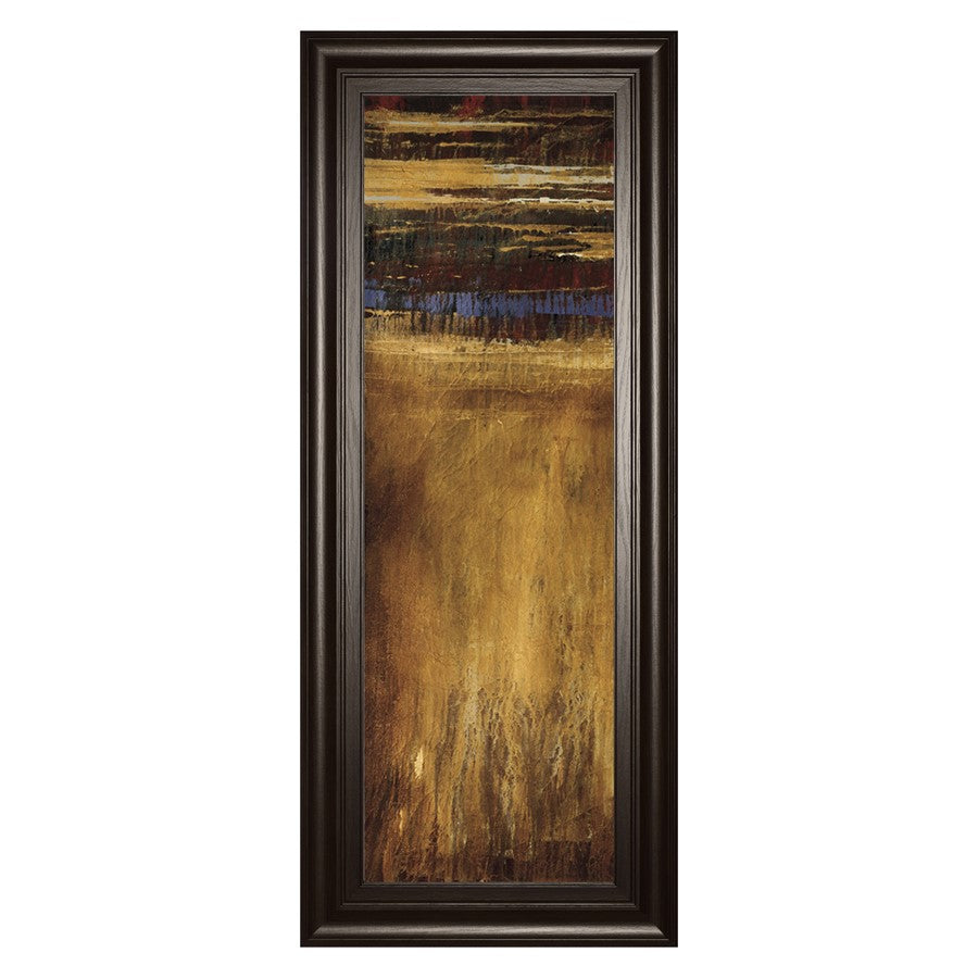 Classy Living Golden Fields Wall Art 18"x42", Dark Chocolate Frame