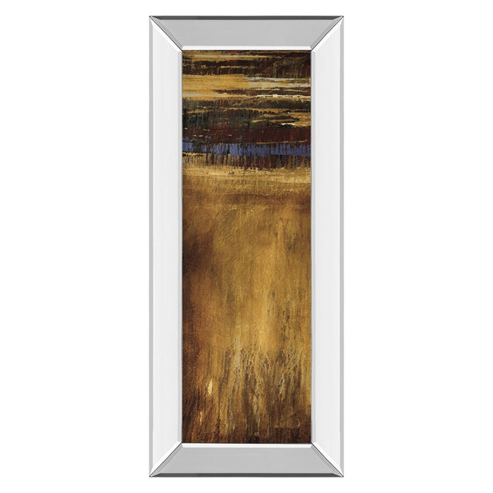 Classy Living Golden Fields Wall Art 18"x42", Mirrored Frame