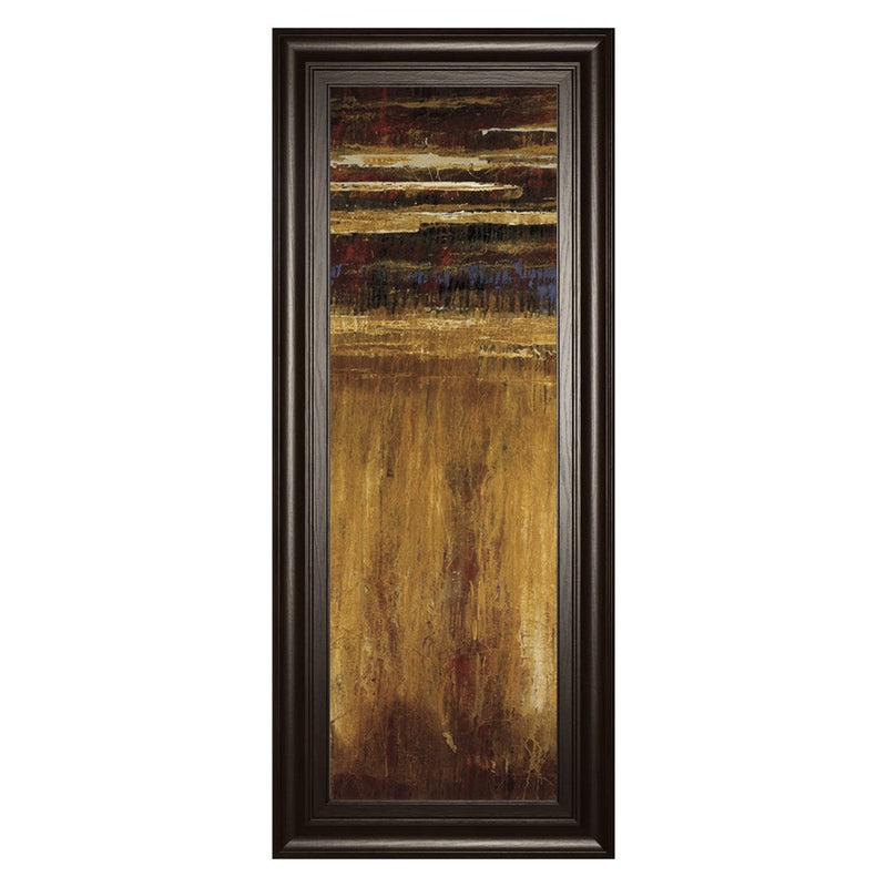 Classy Living Golden Layers Wall Art 18"x42", Dark Chocolate Frame