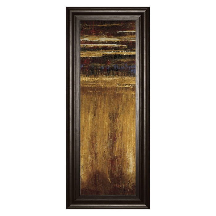 Classy Living Golden Layers Wall Art 18"x42", Dark Chocolate Frame