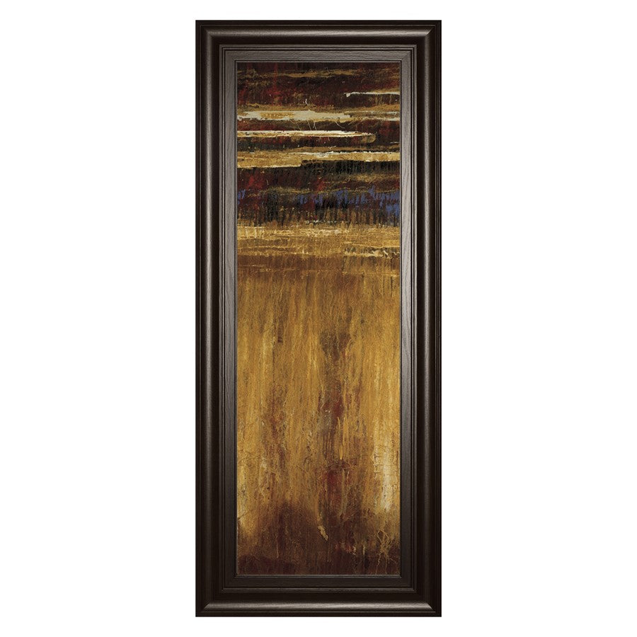 Classy Living Golden Layers Wall Art 18"x42", Dark Chocolate Frame