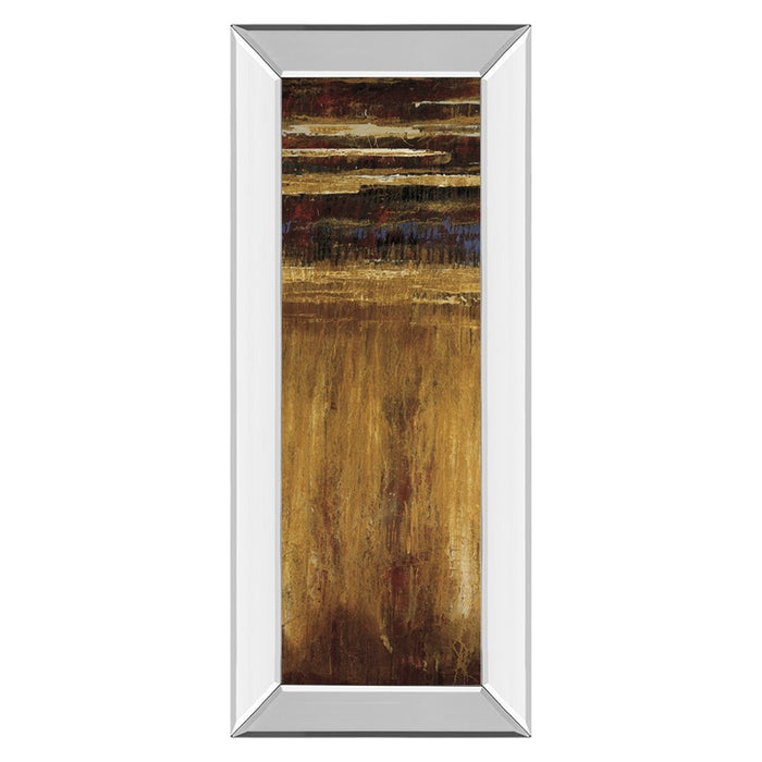 Classy Living Golden Layers Wall Art 18"x42", Mirrored Frame