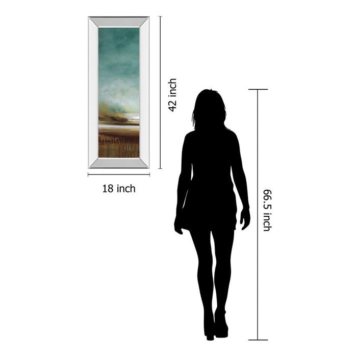 Classy Living New Horizons Wall Art 18"x42", Mirrored Frame