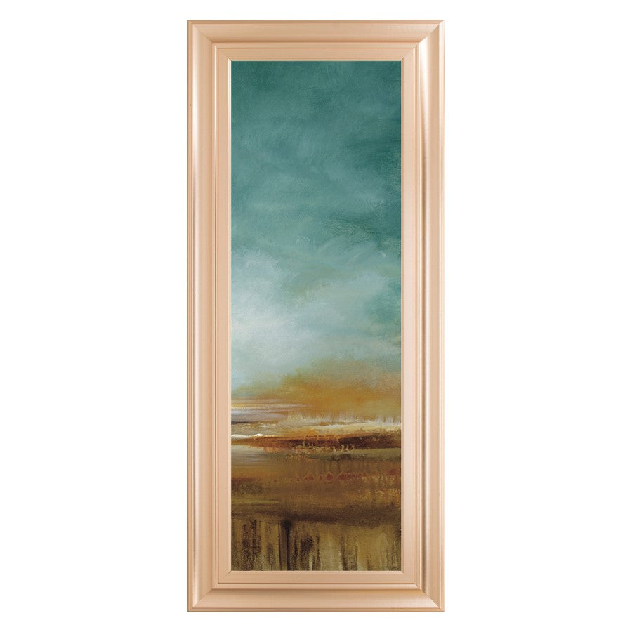 Classy Living New Horizons III Wall Art 18"x42", Rose Gold Romance Frame