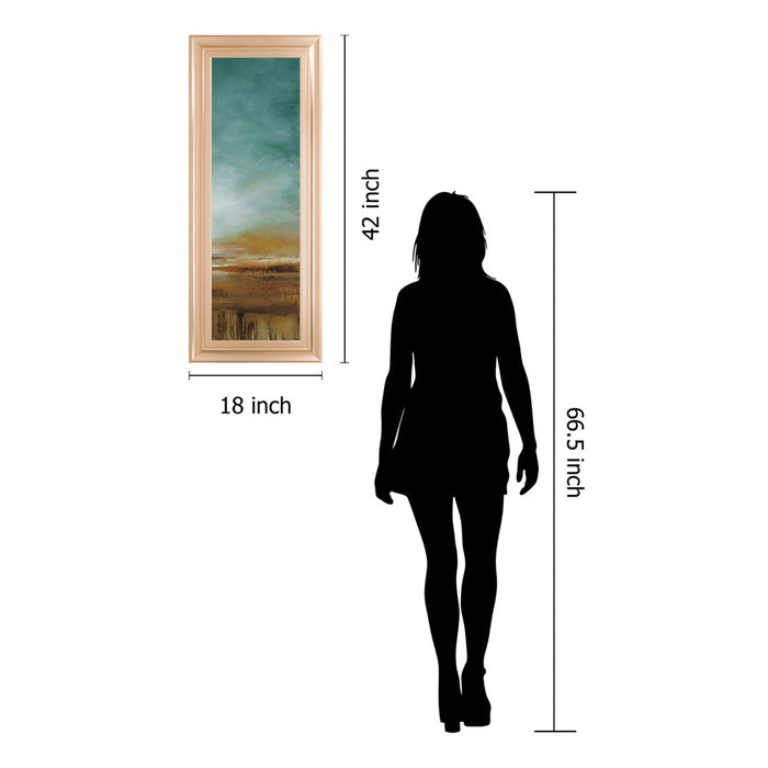 Classy Living New Horizons III Wall Art 18"x42", Rose Gold Romance Frame