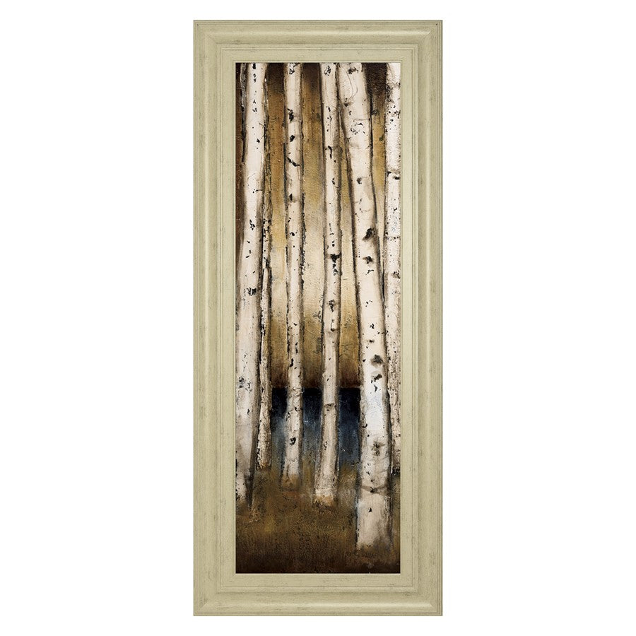 Classy Living Golden Birch Grove Wall Art 18"x42", Ivory Bliss Frame