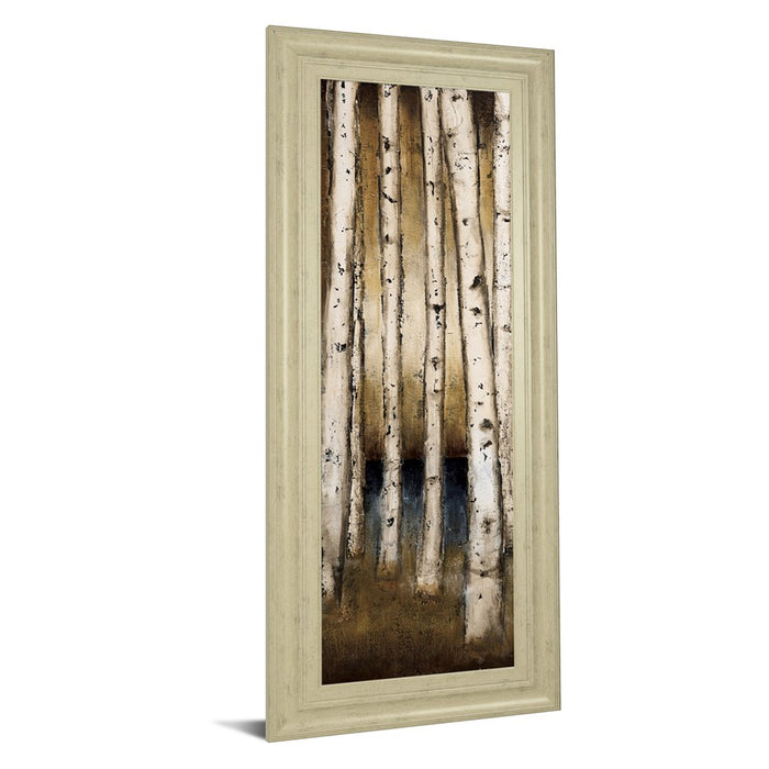 Classy Living Golden Birch Grove Wall Art 18"x42", Ivory Bliss Frame