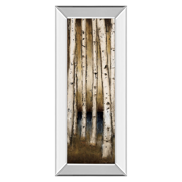 Classy Living Golden Birch Grove Wall Art 18"x42", Mirrored Frame