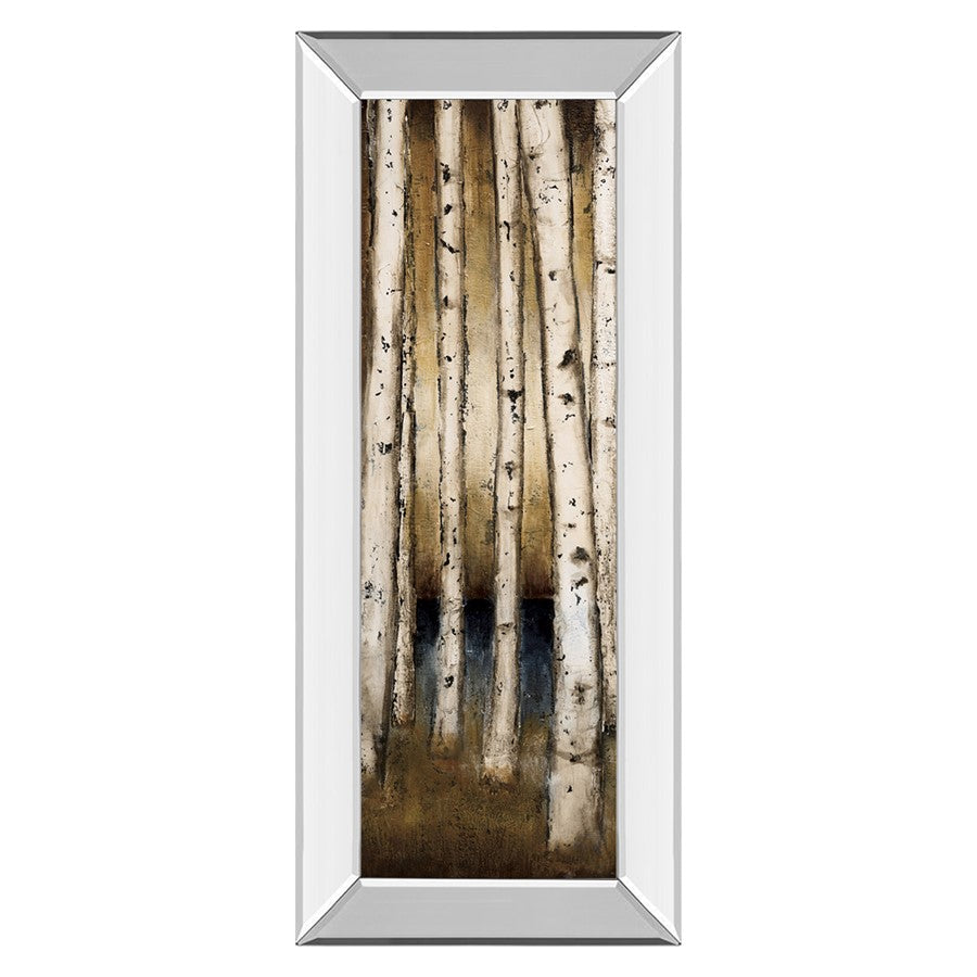 Classy Living Golden Birch Grove Wall Art 18"x42", Mirrored Frame