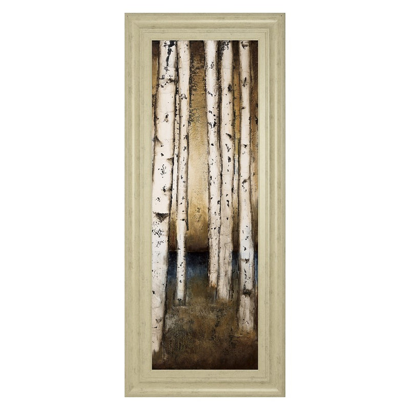 Classy Living Birch Landing Wall Art 18"x42", Ivory Bliss Frame