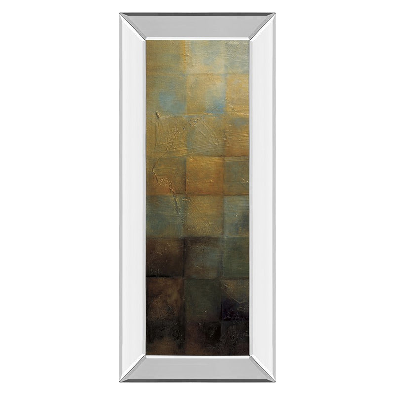 Classy Living Shadowed Blocks Wall Art 18"x42", Mirrored Frame