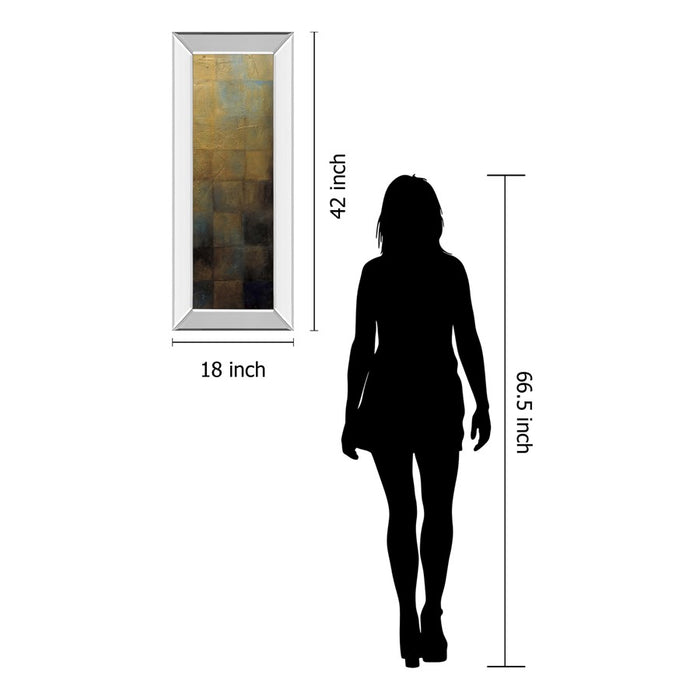 Classy Living Modra Harmony Wall Art 18"x42", Mirrored Frame