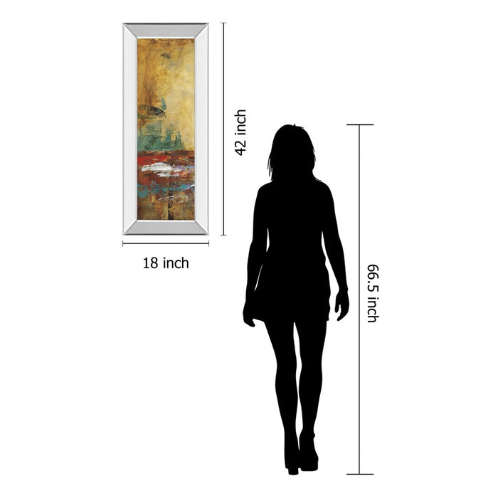 Classy Living Villareal Santos I Wall Art 18"x42", Mirrored Frame