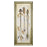 Classy Living Tribal Arrows Wall Art 18"x42", Crisp Chardonnay Frame - 1672